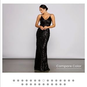 Ladies Street Open Back Sequin Prom Dress